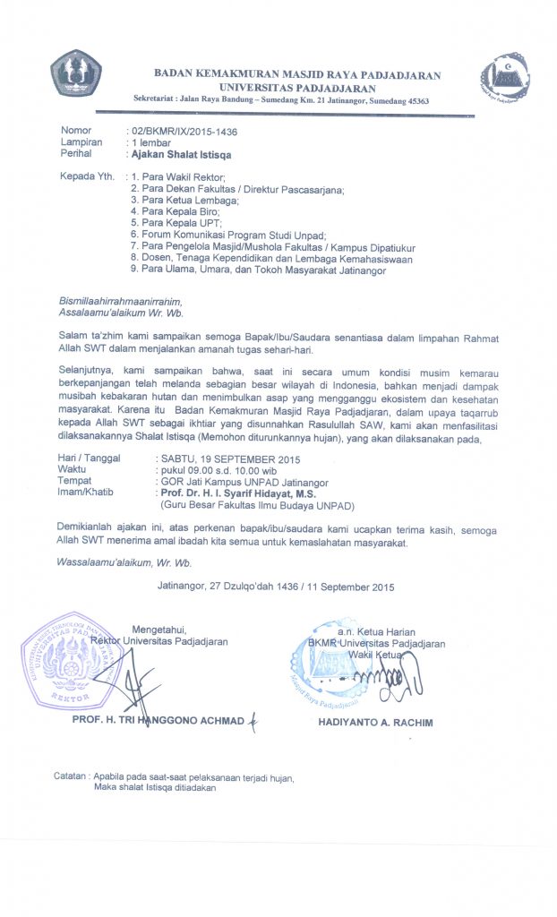 Ajakan Shalat Istisqa